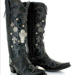 Double D Ranch by Old Gringo Ammunition Boot with a Corset Feature on Back